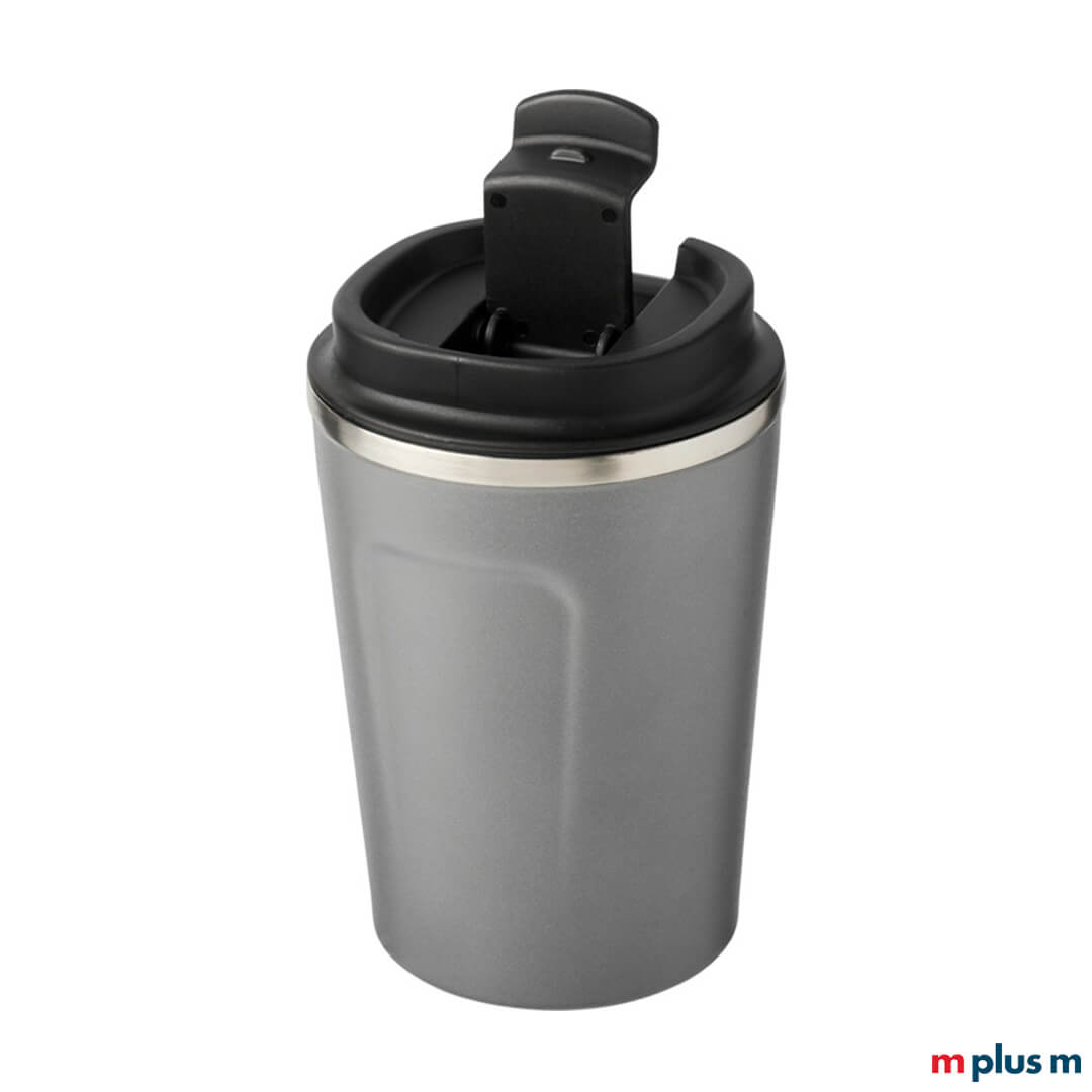 Nachhaltiger Kaffeebecher Leonardo in der Farbe Grau