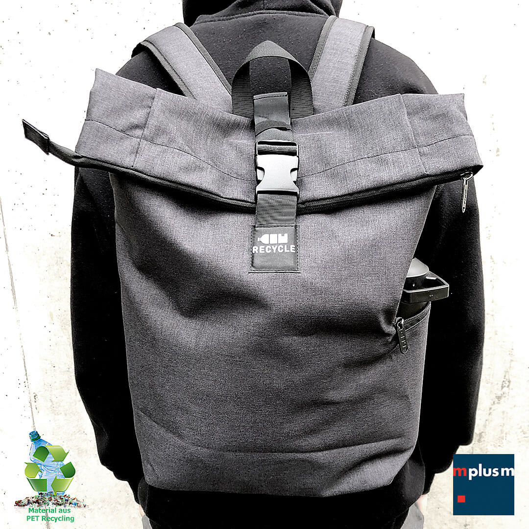 PET Recycling Rolltop Rucksack Louis bedrucken