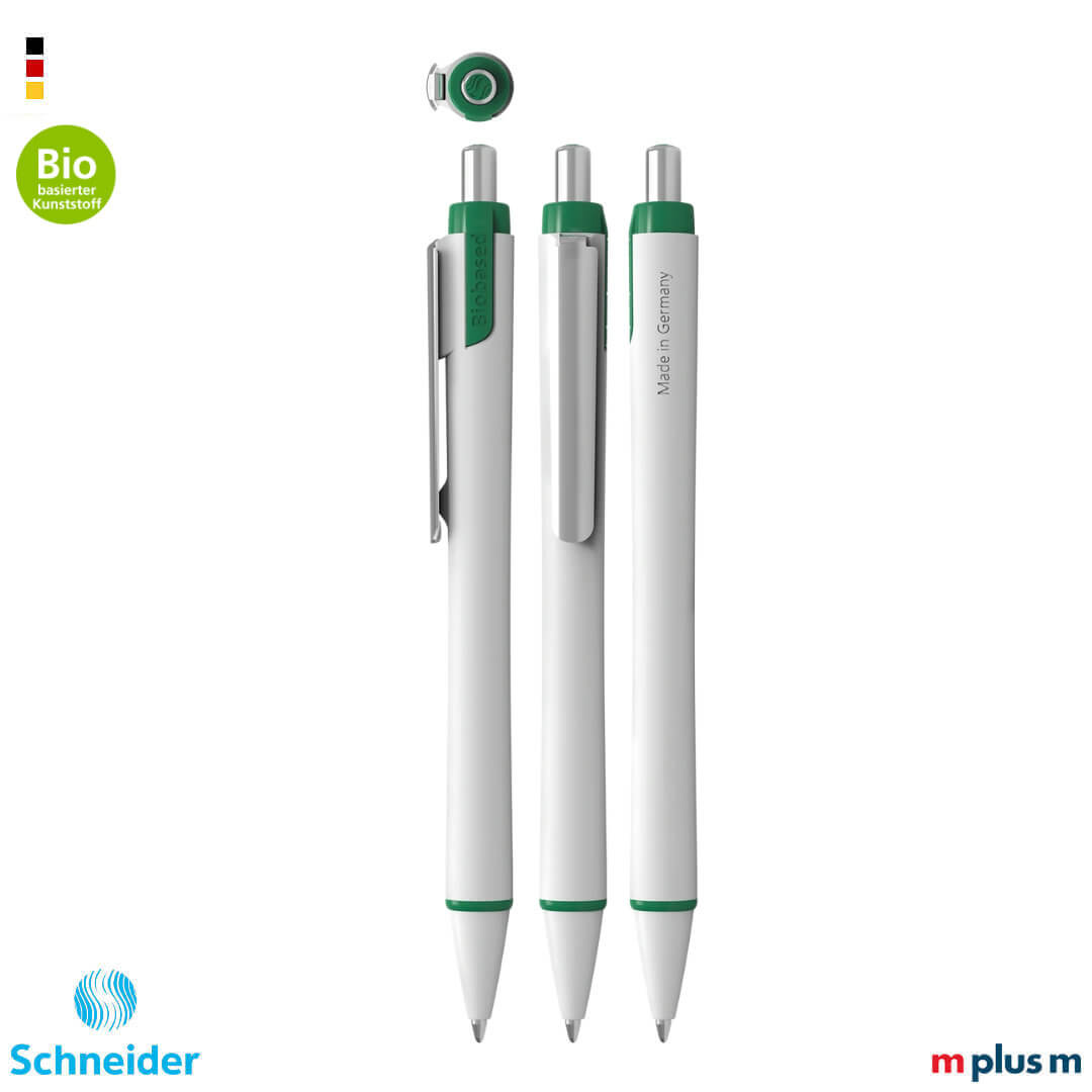 Schneider Xite Promo Kugelschreiber in Grün mit Logo bedrucken