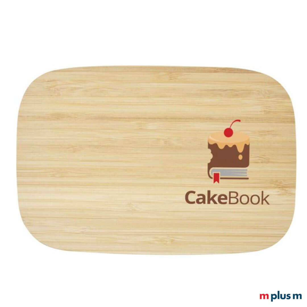 Nachhaltiger Bambus Deckel von Panda Lunchbox mit Beispieldruck