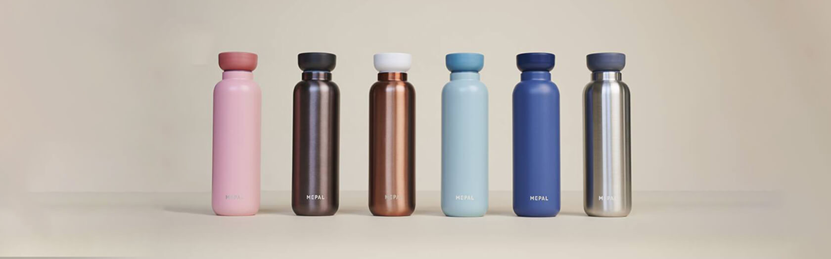 Große Mepal 'Vita' Trinkflasche mit Logo Druck - Banner 