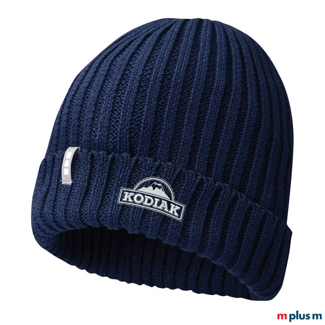 Daniel Beanie aus Bio-Baumwolle mit Logo Stick
