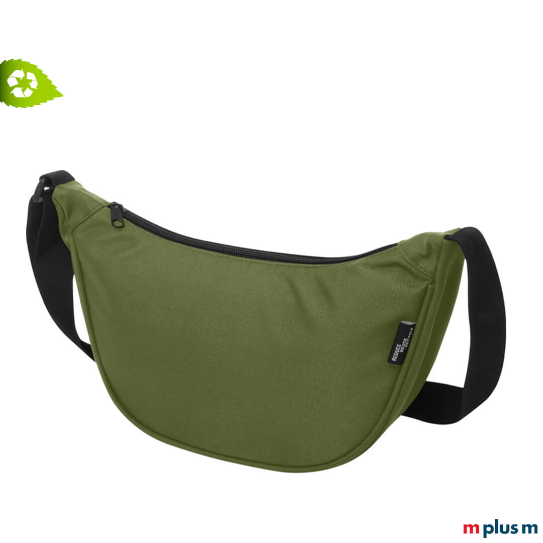 Grüne Gürteltasche Bente als nachhaltiger Werbeartikel aus PET Flaschen Recycling ♻️