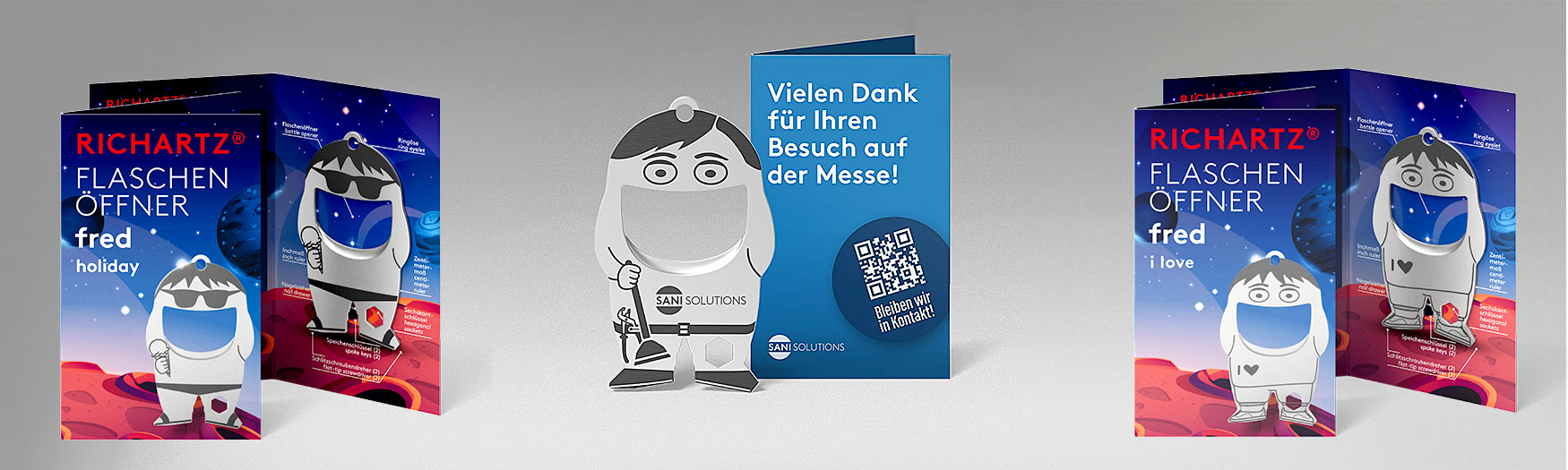 Gute Laune Give Away fred holiday 🏖️ Flaschenöffner - Banner 