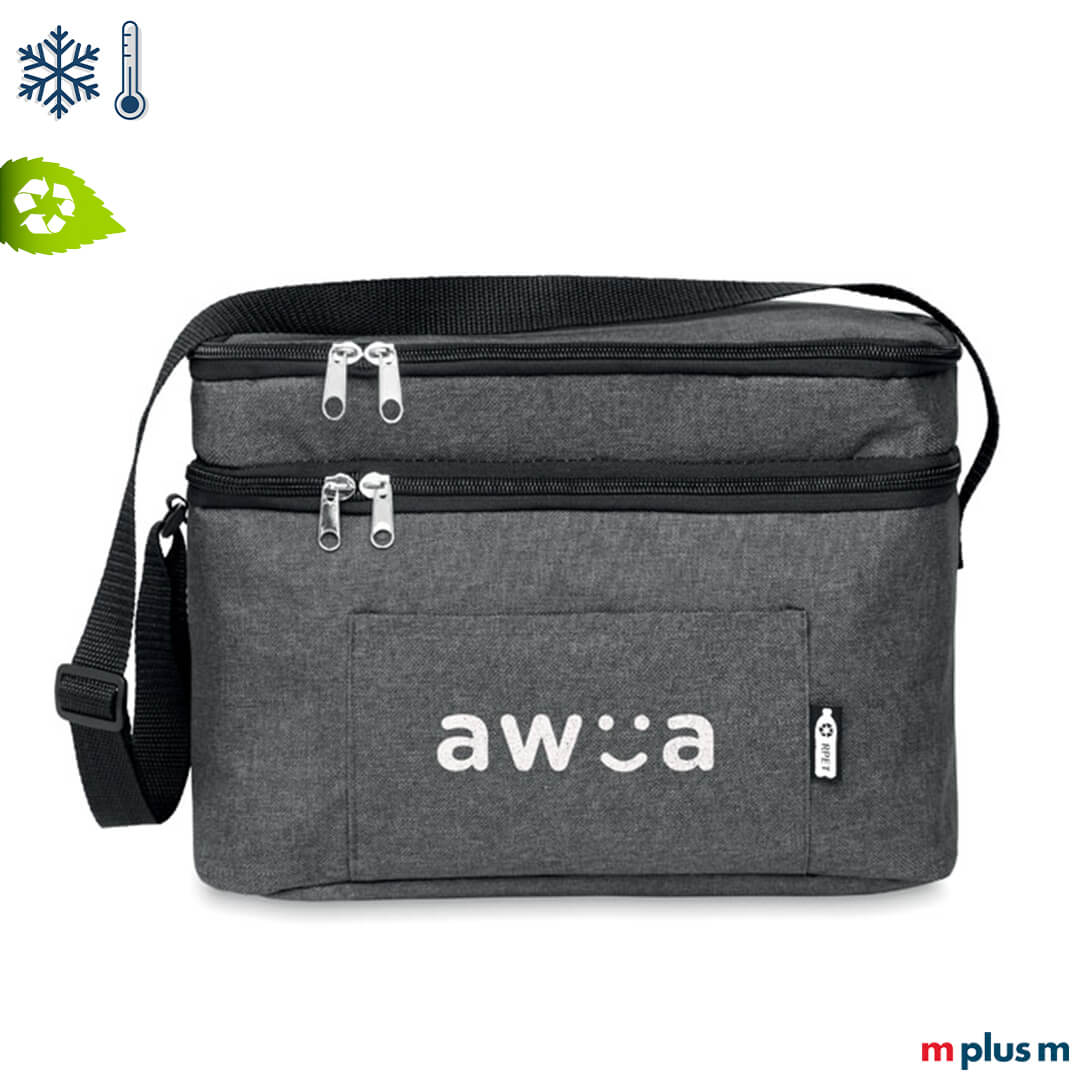 Kühltasche aus recycling Material mit Logo-Druck
