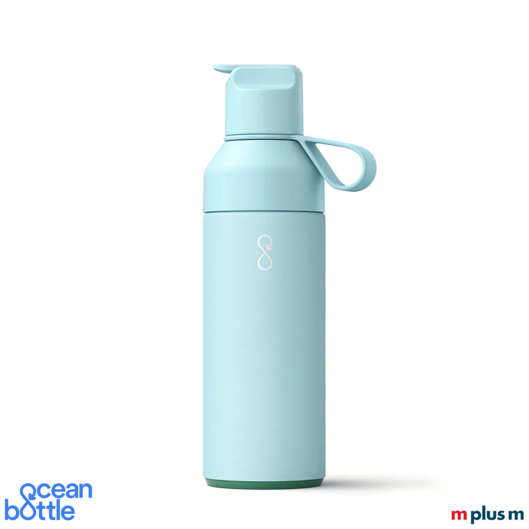 Ocean Bottle in hellblau mit Ihrem Logo bedrucken