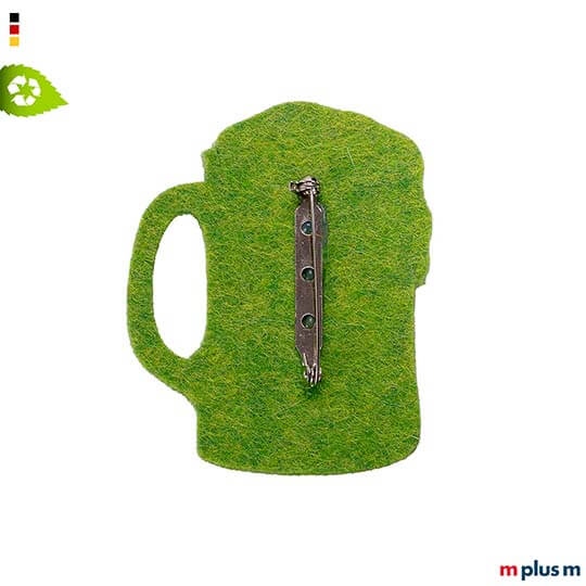 Filz Anstecker Maßkrug