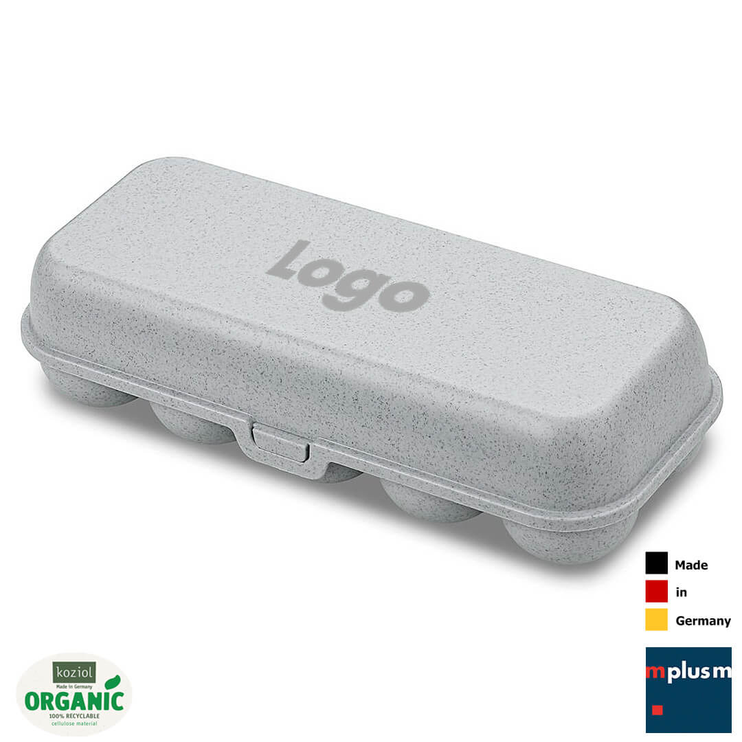 Eierbox 'Eggs To Go' von Koziol aus Deutschland. Nachhaltiger Werbeartikel mit Logo Druck.