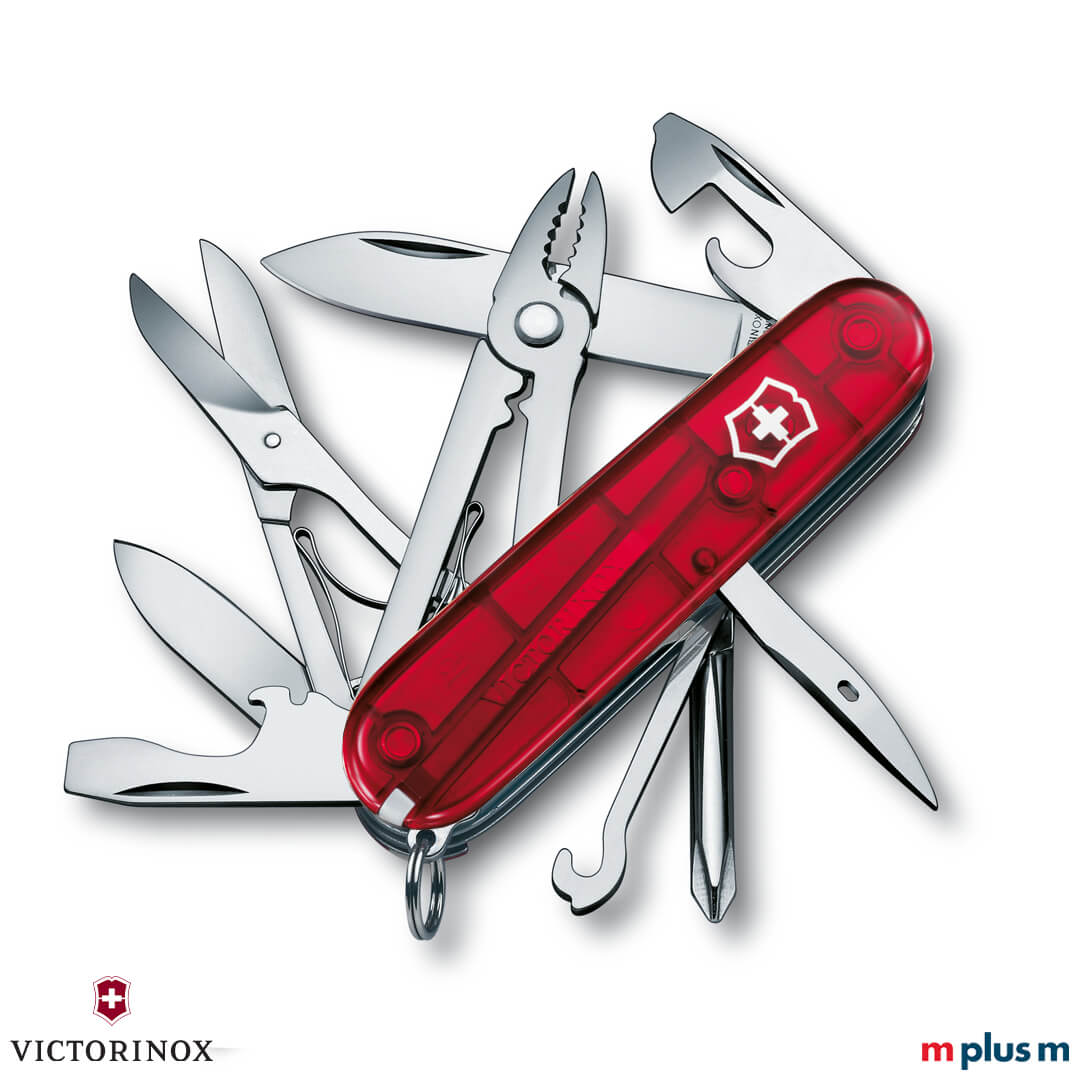 Victorinox Deluxe Tinker in der Farbe Transparent Rot