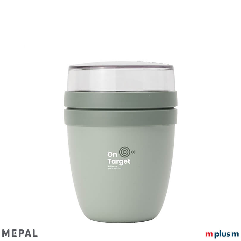 Mepal Lunchpot Ellipse Mini Hellgrün auslaufsicherer Müslibecher spülmaschinengeeignet und mit Logodruck veredelbar