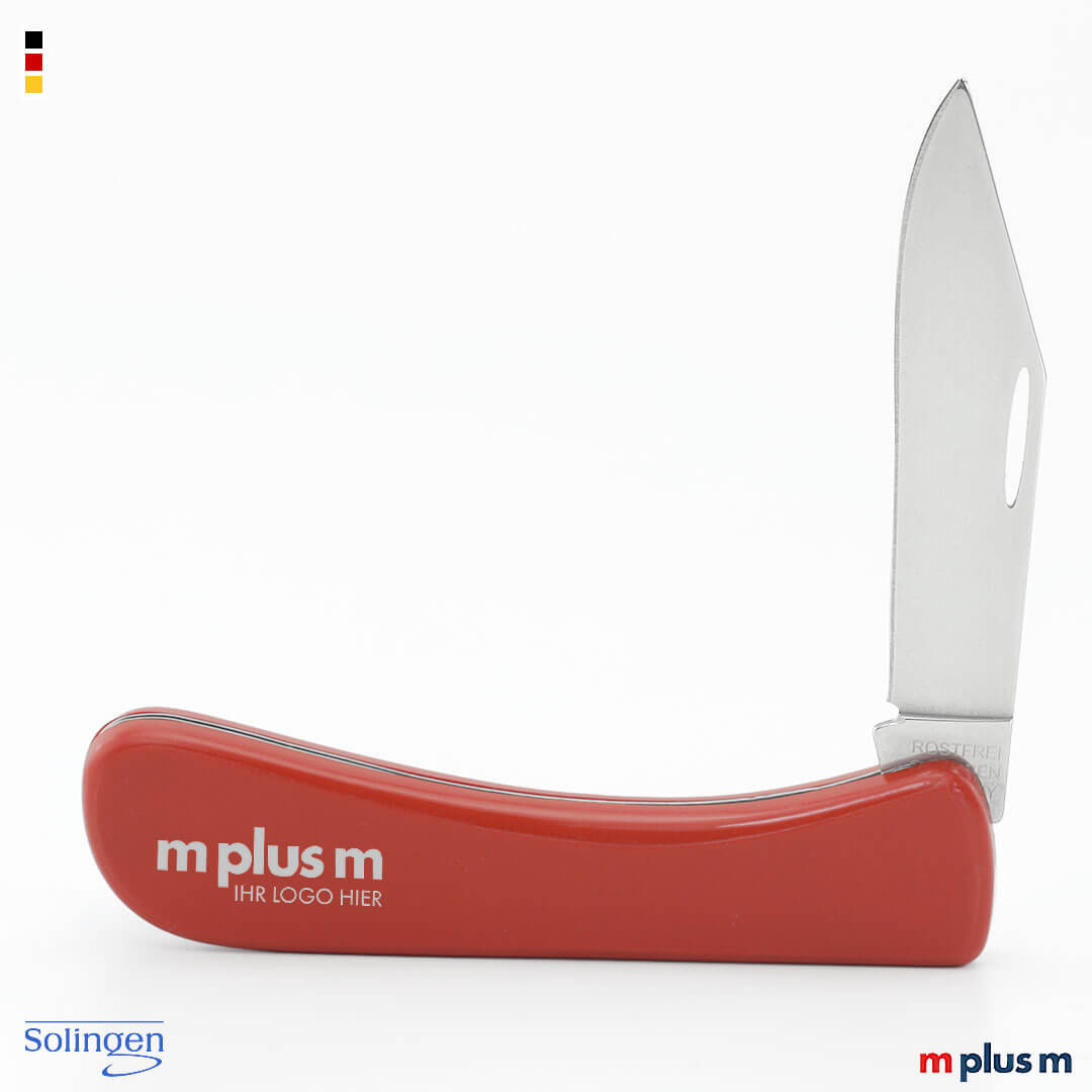 Solinger Taschenmesser in Rot Mit Logo Druck