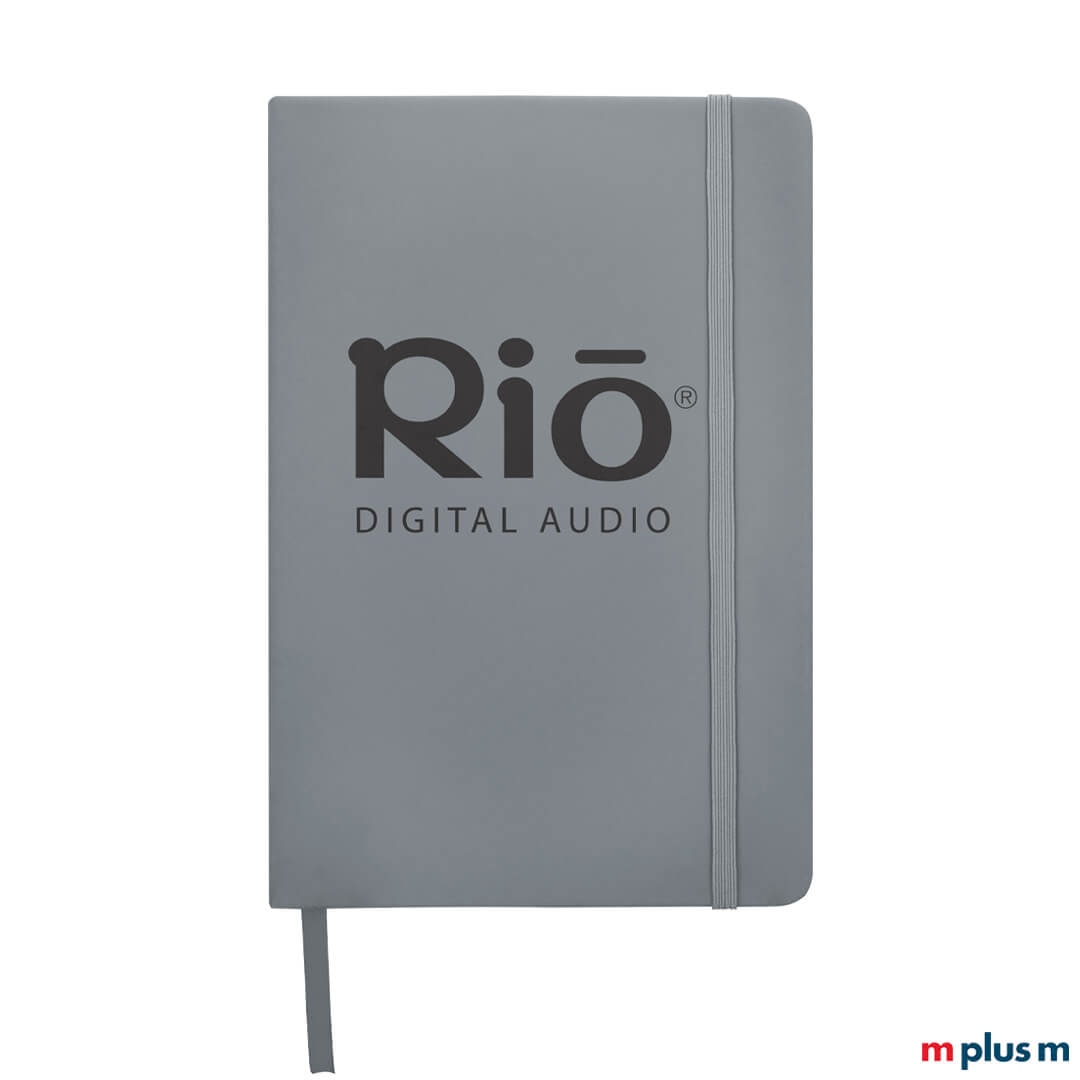 Inspiration A5 Notizbuch, 242 g, 60 g/m² Papier, in Grau bedruckt