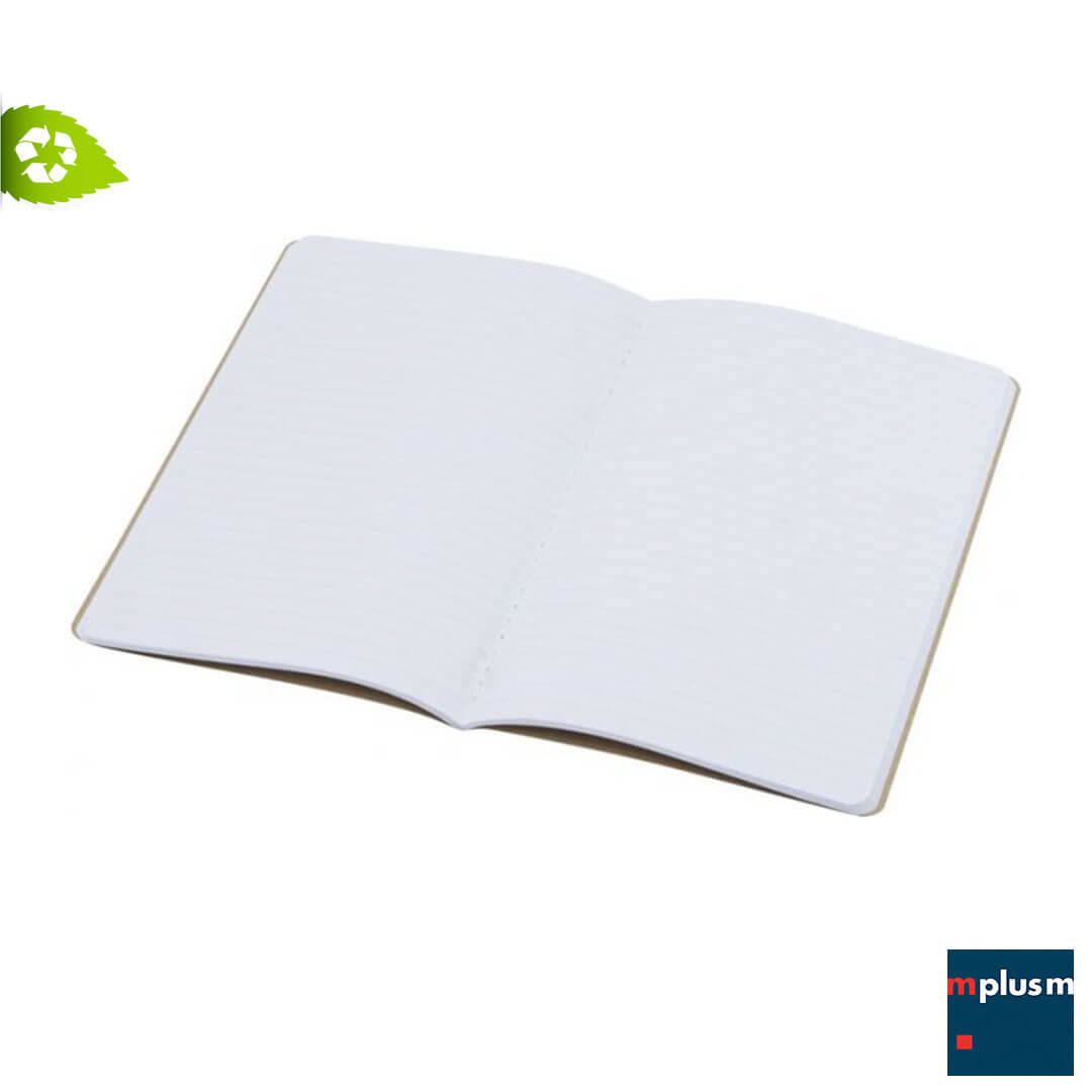 Schönes Recycling ♻️ Notizbuch aus Italien mit Logo bedrucken