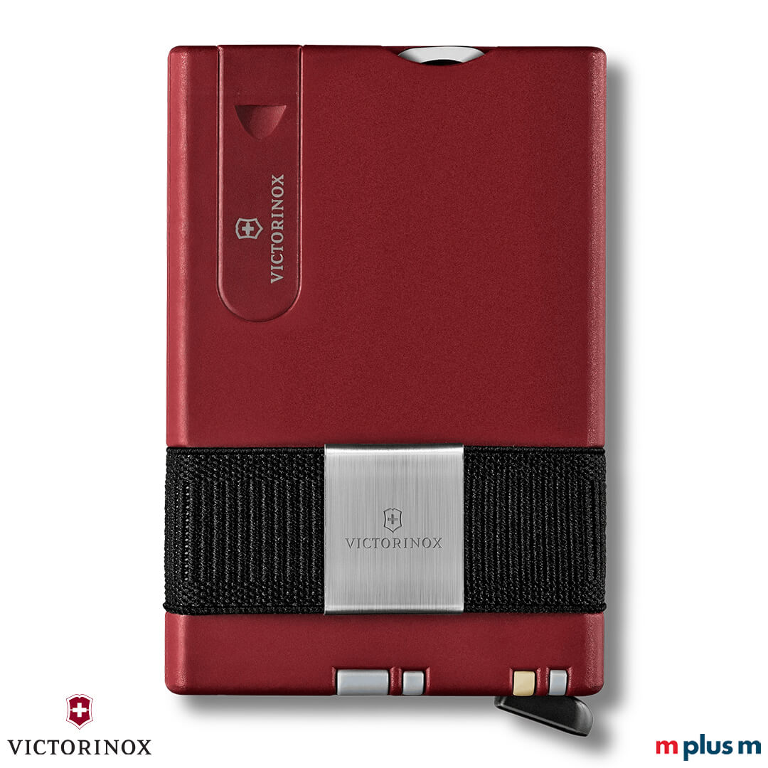 Victorinox Smart Card Wallet mit langlebigem Aluminium-Gehäuse und elastischem Kartenband