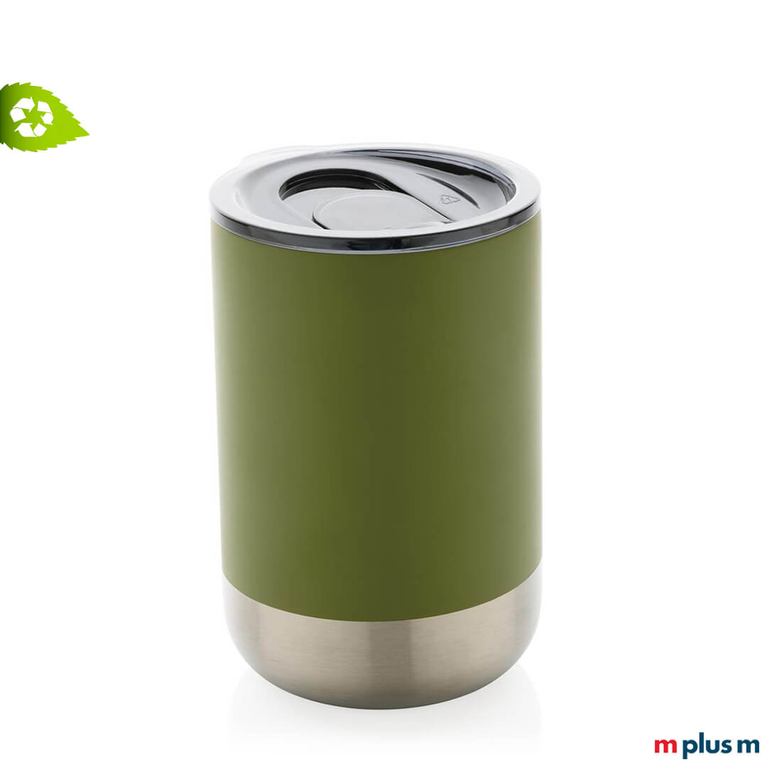 ndividualisierter Becher aus nachhaltigem Edelstahl als umweltfreundlicher Marketingartikel