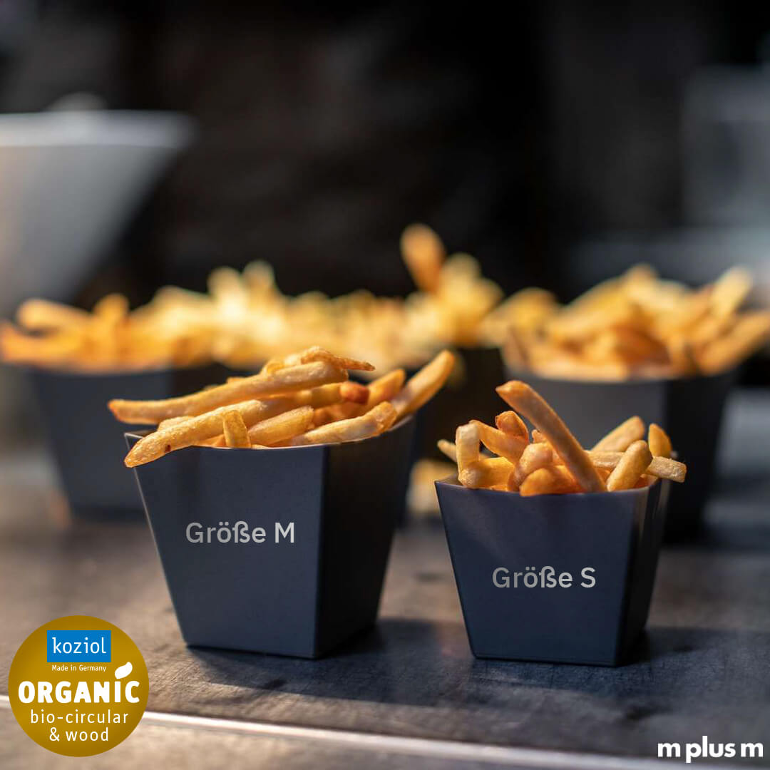 Mehrwegverpackung Koziol in verschiedenen Größen S und M leicht zu reinigen in Industriespülmaschine
