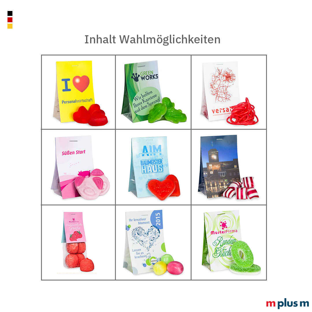 Naschtasche mit süßer Füllung nach Wahl