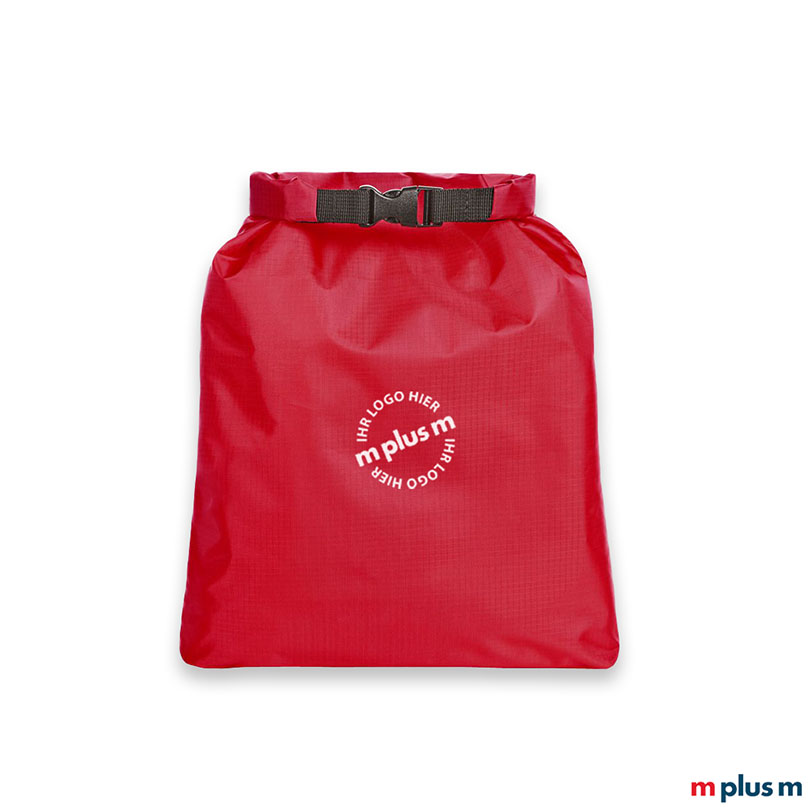 Drybag Big Safe 6l Tasche in Rot als wasserdichter Seesack-Werbeartikel mit Logo-Druck von Halfar