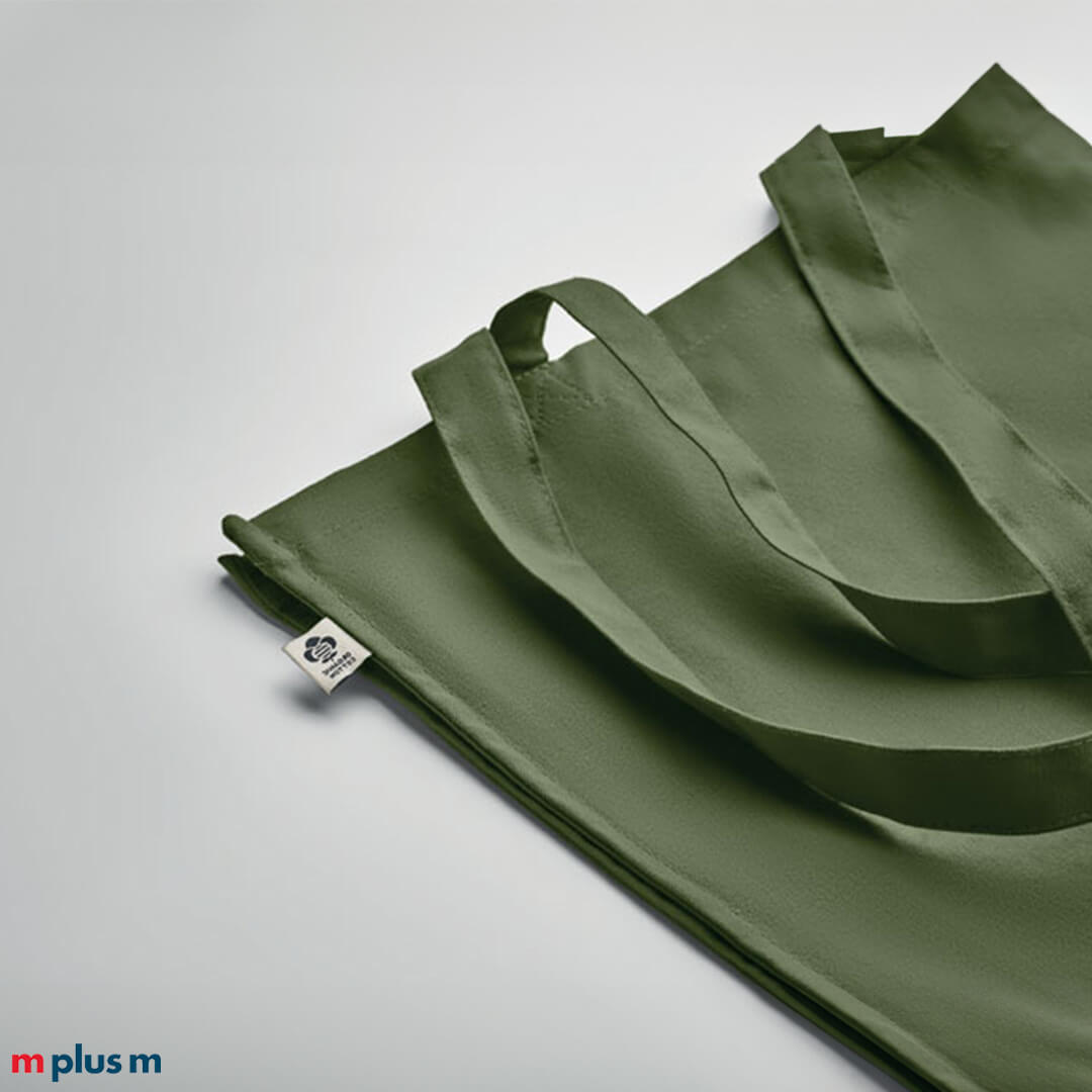 Stofftasche aus Bio Baumwolle in Khaki – individuell mit Logo bedruckbar