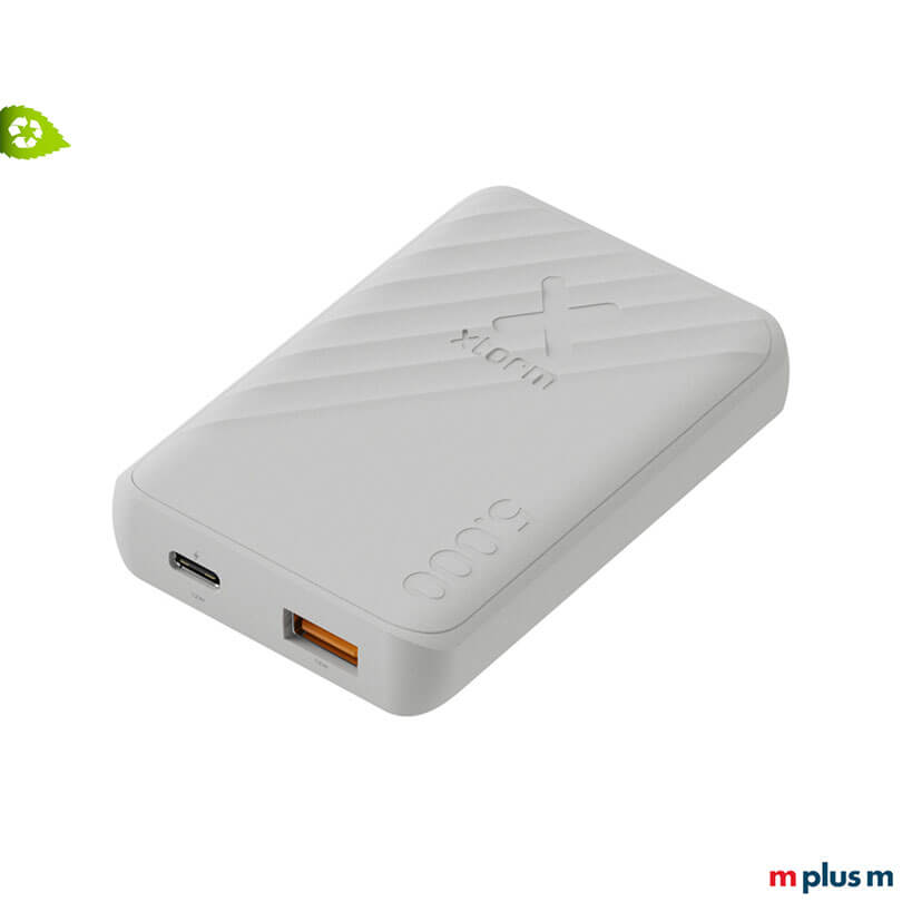 e Xtorm XG205 FastCharge Powerbank mit diagonal strukturierter Oberfläche und 5.000 mAh Kapazität