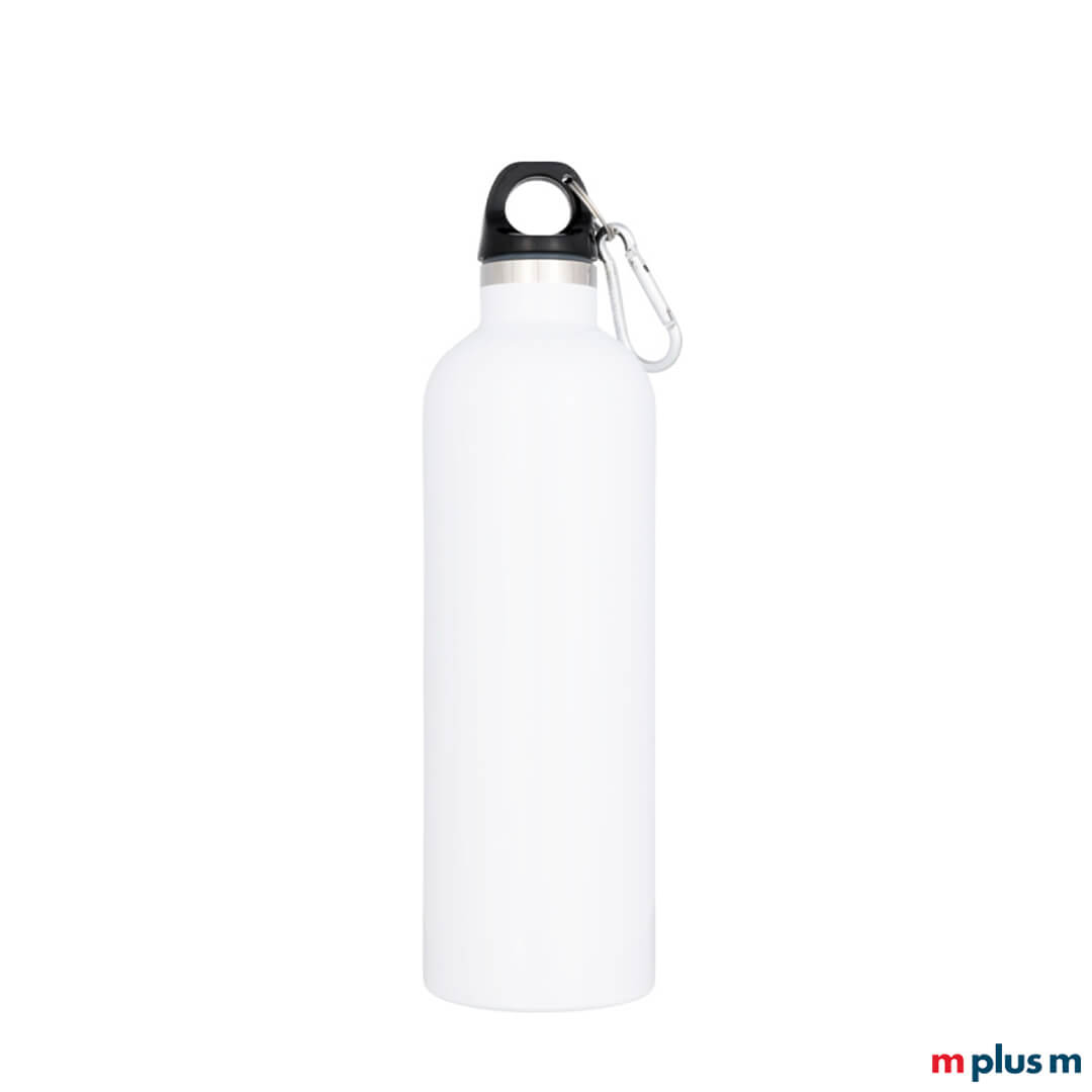 Weiße Sportflasche als Werbegeschenk bedrucken