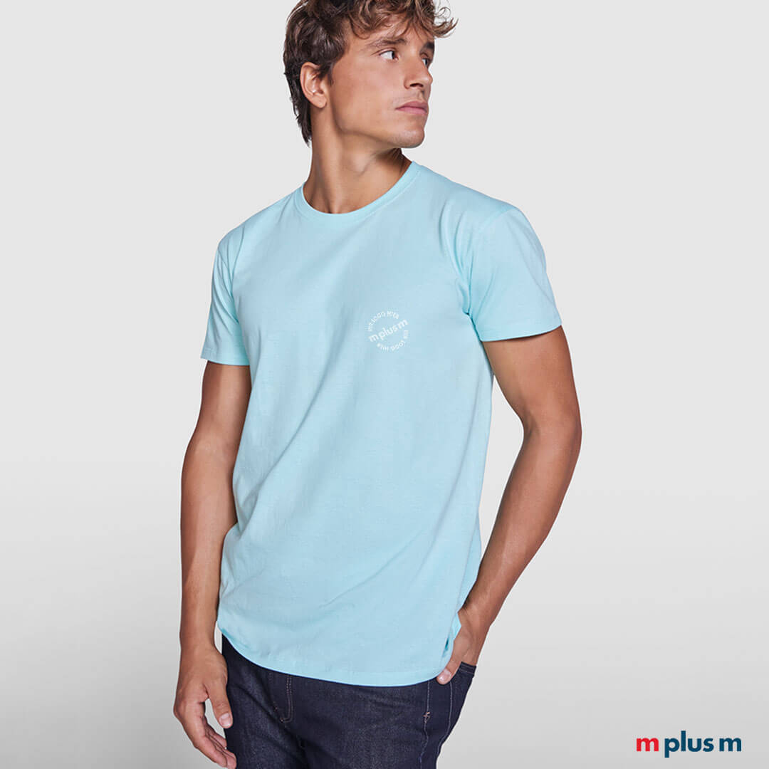 Günstiges Roly Kurzarm T-Shirt aus 100% Baumwolle – ideal zum Bedrucken mit individuellem Logo