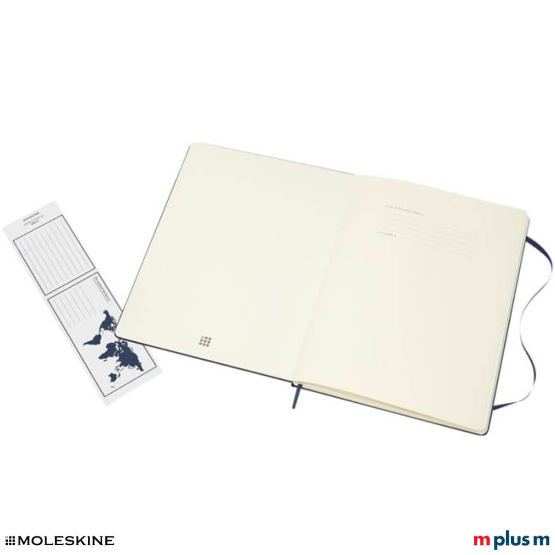 Moleskine Notizbuch Classic Hardcover XL aufgeklappt