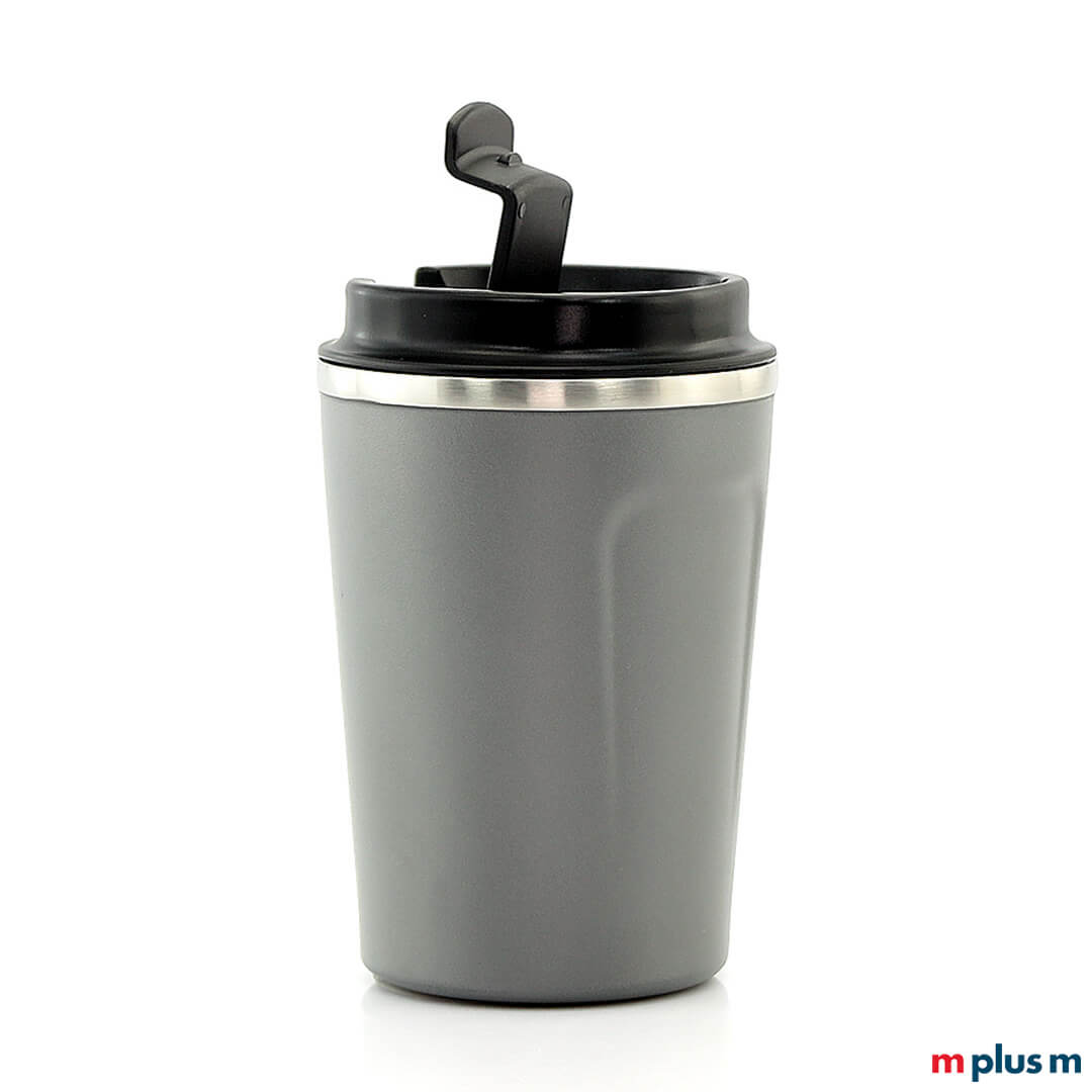 Nachhaltiger Kaffeebecher Leonardo in der Farbe Grau