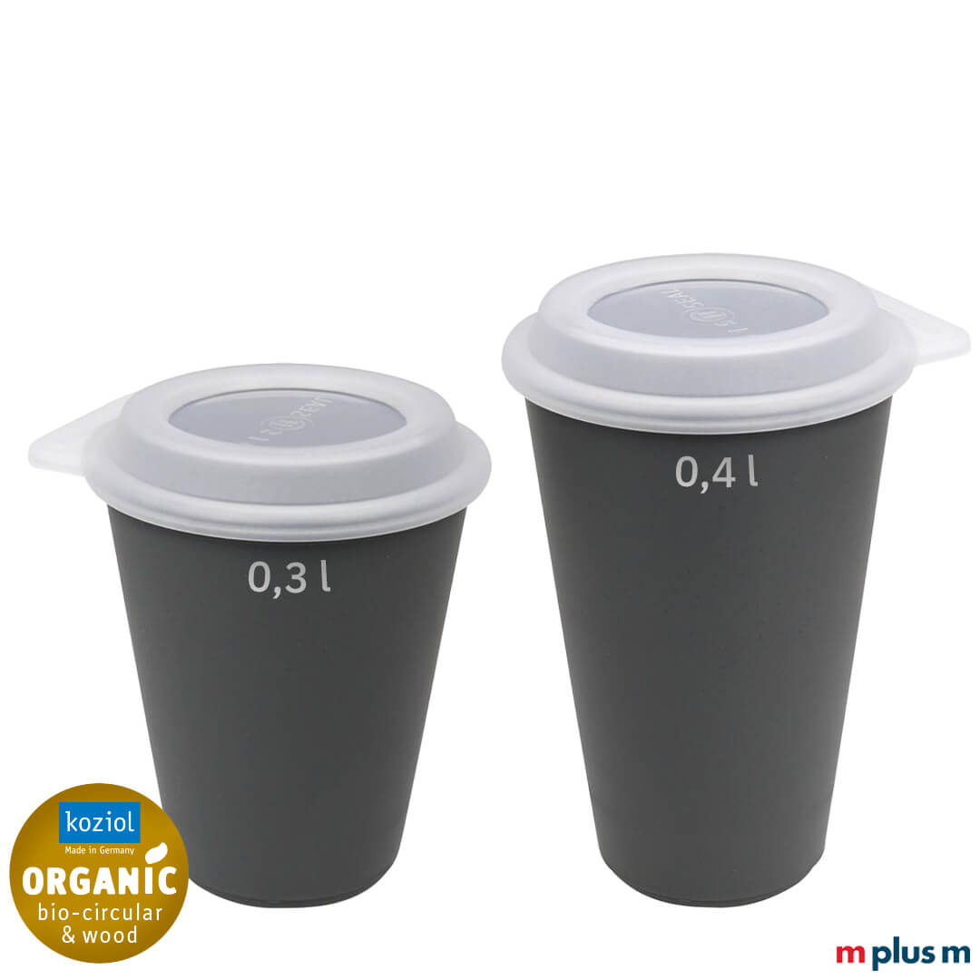 Koziol Move Cup 0,3l & 0,4l mit Deckel