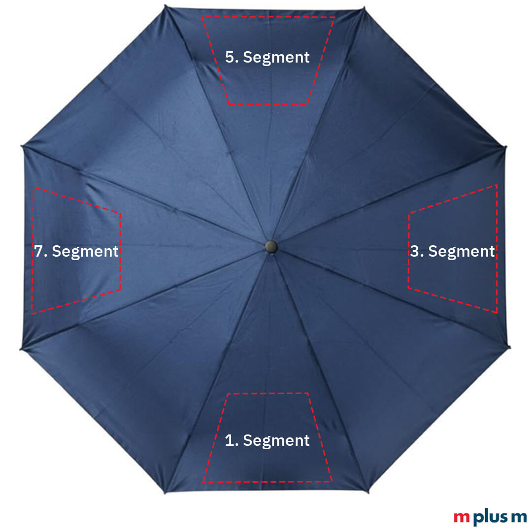 'Alina' Automatikschirm aus recyceltem PET-Kunststoff