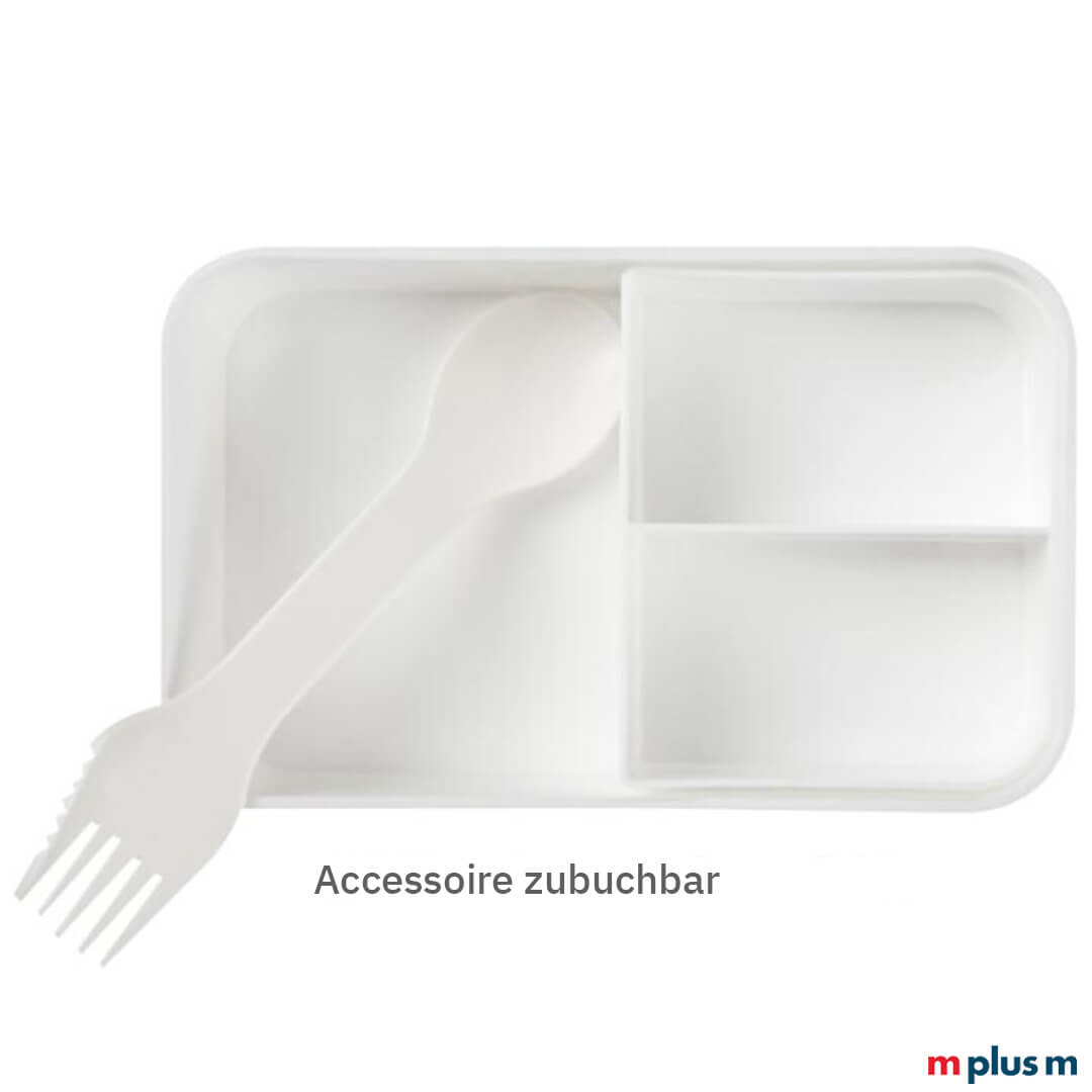 Die 'Miyo' Brotdose gibt es in verschiedenen Farbkombinationen. Die Lunchbox ist auslaufsicher und spülmaschinengeeignet. Mit Logo Druck ein ideales Werbemittel