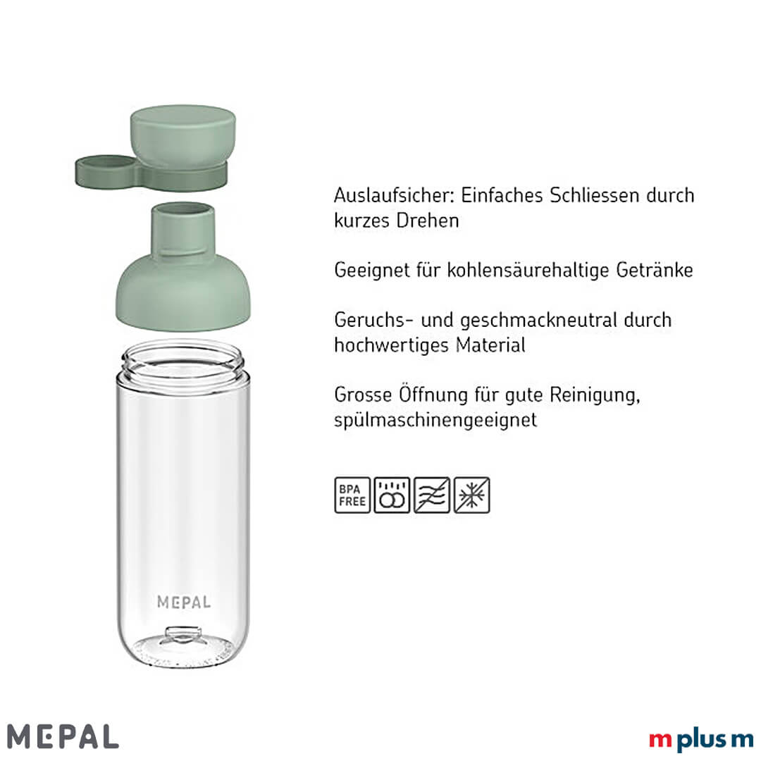 Nachhaltige Trinkflasche von Mepal in grün