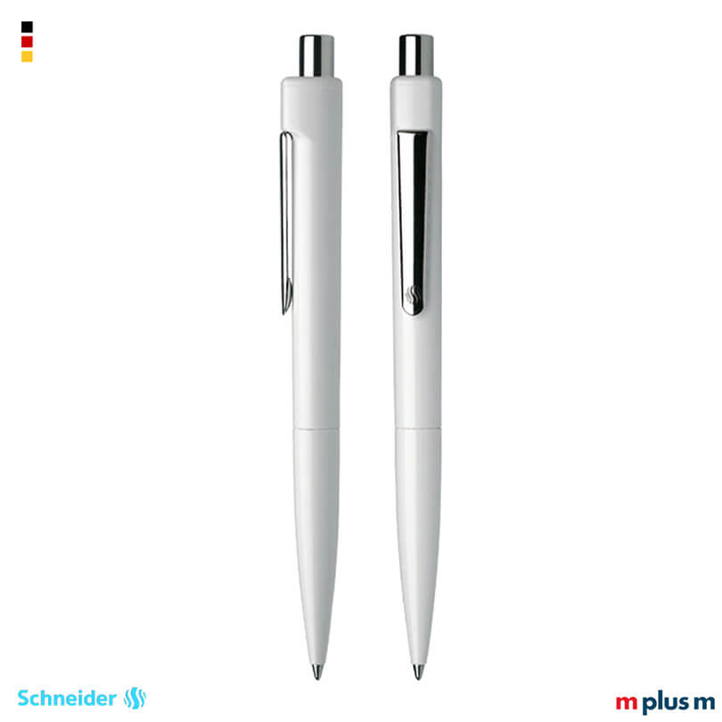 Schneider Kugelschreiber K1 in weiß Logo bedrucken