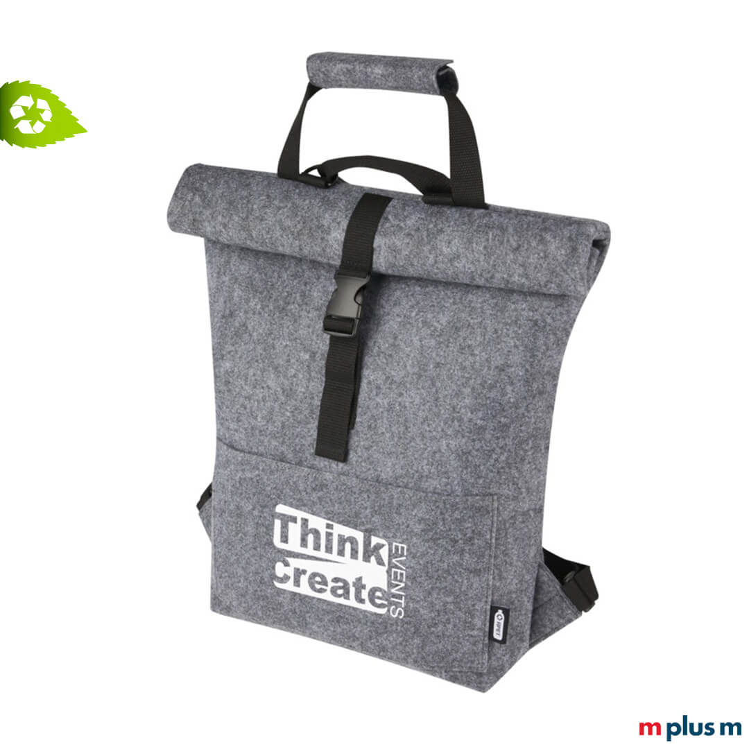 Recycelte PET-Fahrradtasche mit eigenem Logo bedrucken als umweltbewusster Werbeartikel