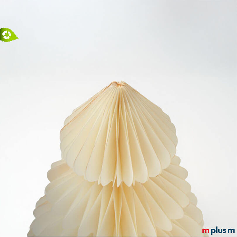 Großformatiger PopUp Papier Weihnachtsbaum, recyceltes Papier, bedruckbar mit Firmenlogo – perfekt als nachhaltiger Werbeartikel zur Weihnachtszeit