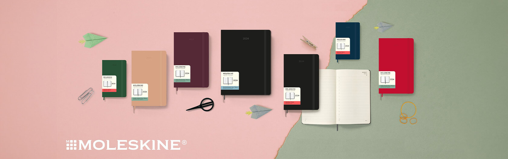 Moleskine Tageskalender 2026 mit Logo Prägung - Banner 