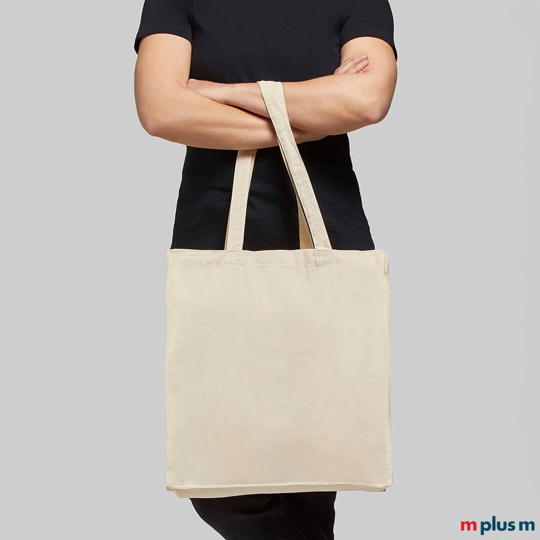 Individuell bedruckbare OEKO-TEX Tragetasche – schon ab 50 Stück, ideal für Werbung, Handel und Gastronomie