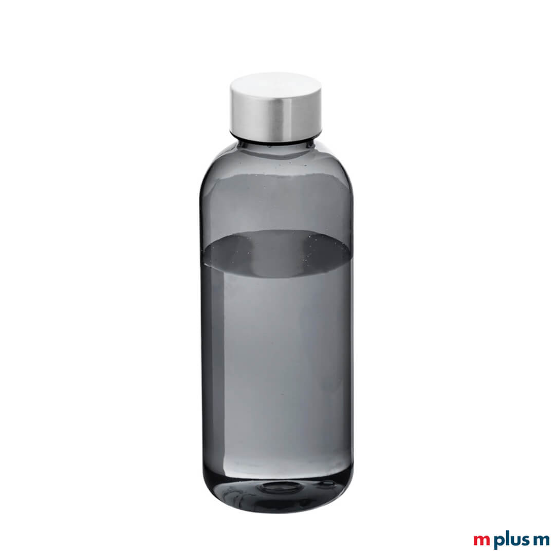 Schwarze Trinkflasche spülmaschinenfest bedrucken