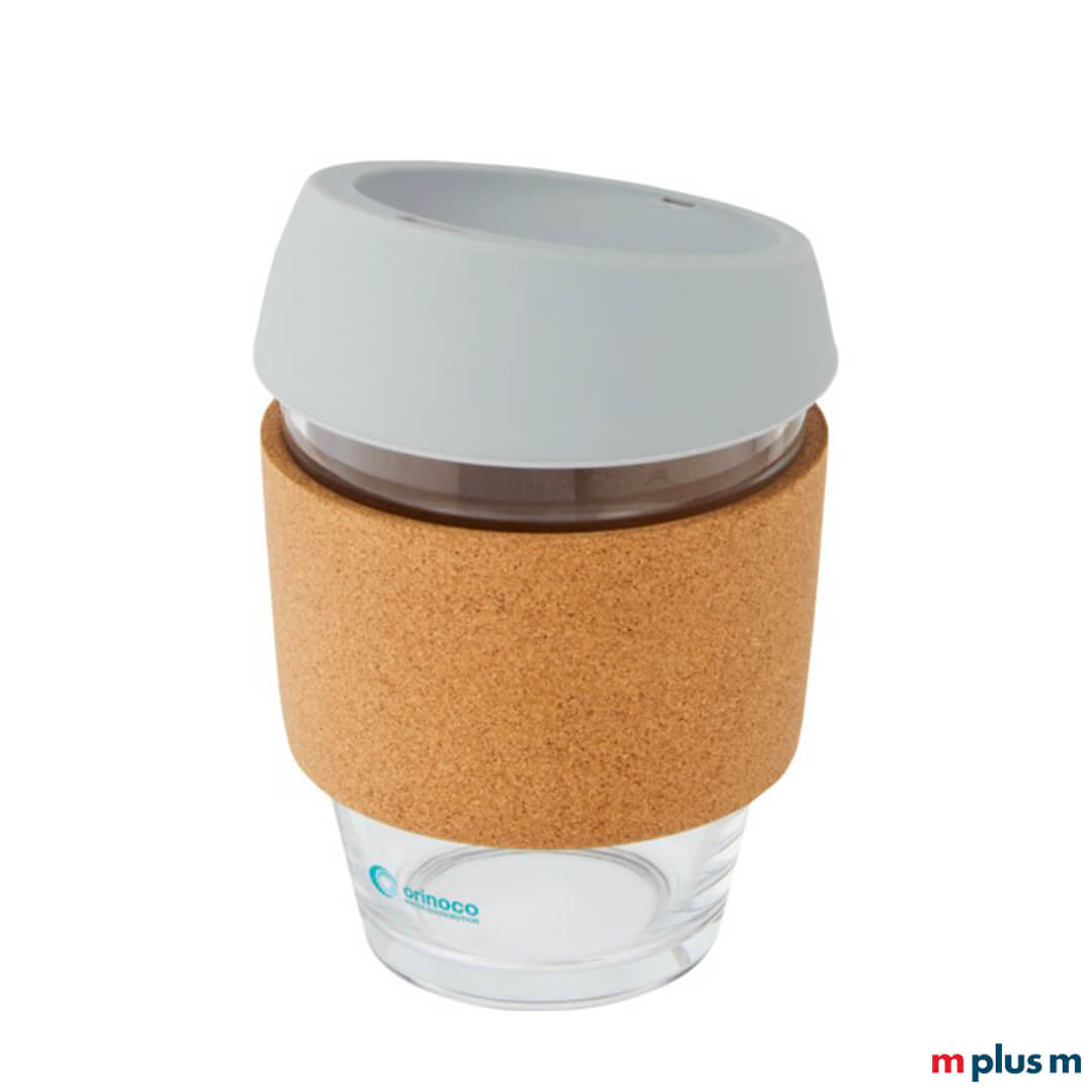 Montevideo Kaffeebecher aus Glas mit Tampondruck