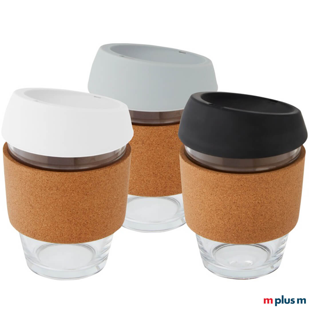 Montevideo Kaffeebecher aus Glas in verschiedenen Farben