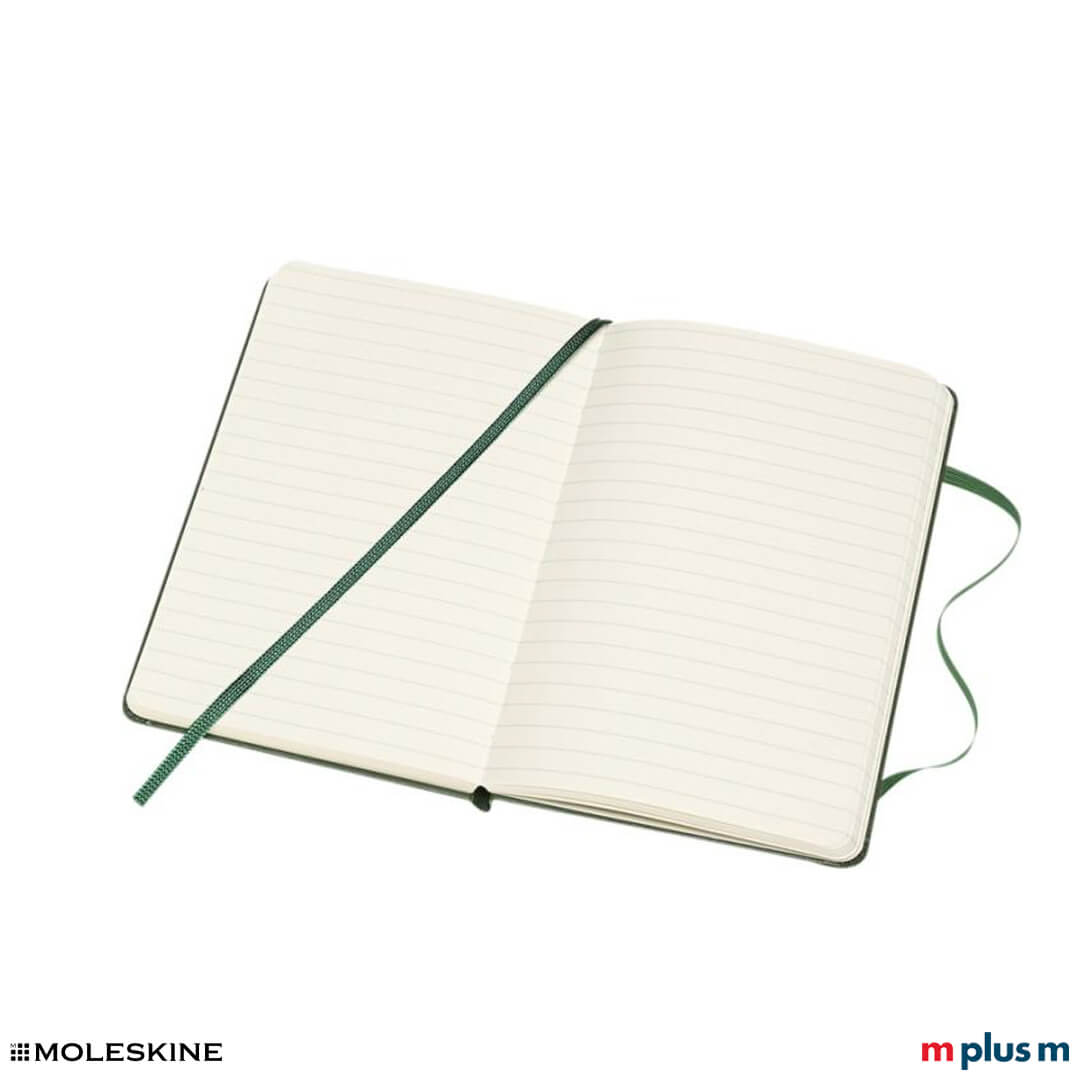 Moleskine Notizbuch Classic Hardcover Taschenformat aufgeklappt liniert