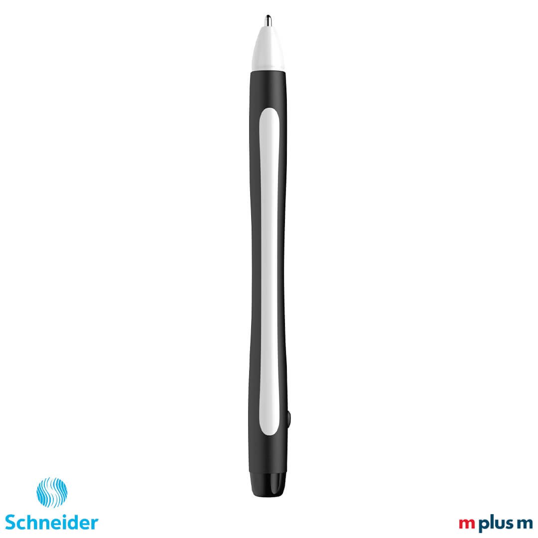 Dokumentenechter Kugelschreiber schwarz/weiß Schneider Memo XB nach ISO 12757-2, schnelltrocknend und wischfest, ideal mit Logo Druck personalisieren