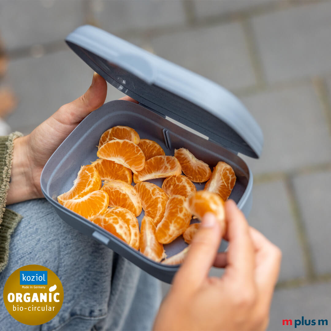 Arena Brotzeitdose Koziol bedrucken mit Motiv Logo als nachhaltiges Werbegeschenk