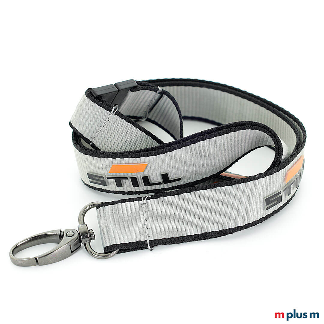 3D Logo Druck auf Classic Lanyard als Werbeartikel