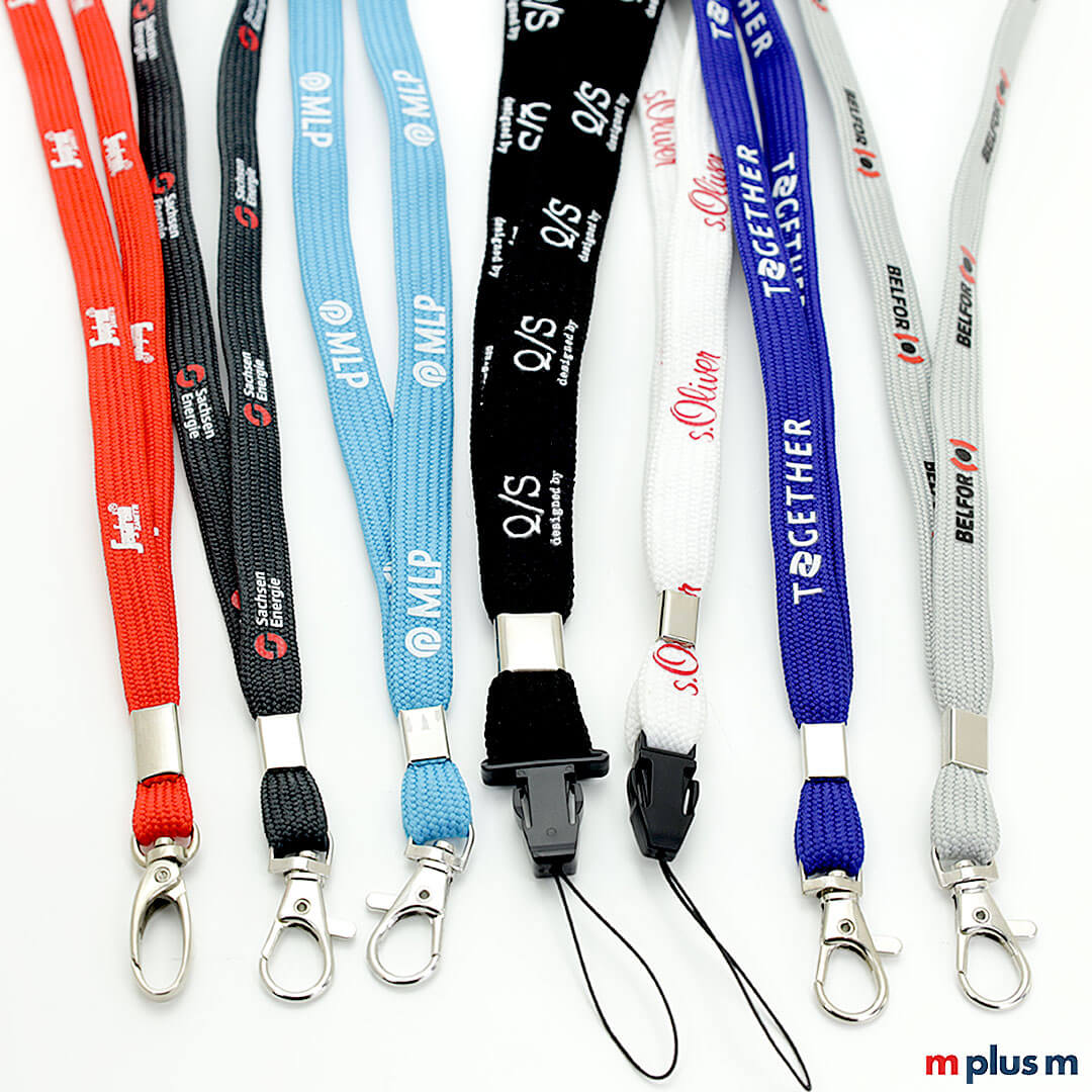 FlexiLoop Schlauchband Lanyard aus rPET als Werbeartikel mit Logo bedrucken