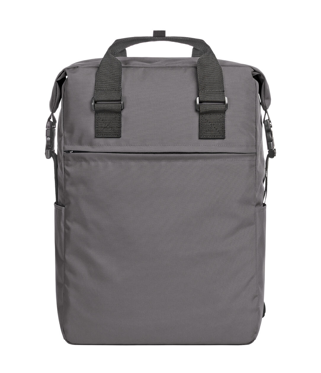 Grauen Rucksack in grau mit Logo-Druck